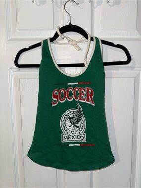 FIFA Mexico Women’s Halter Top NWT Size XS Graphic Green Soccer Futbol New